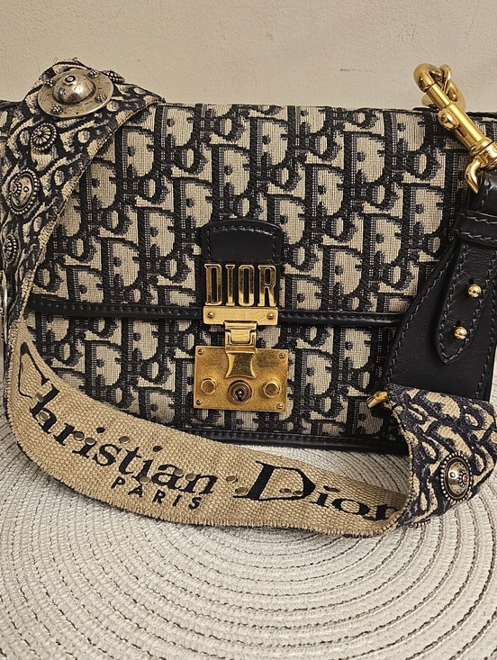Dior Handbags - Christian Dior DiorAddict Oblique Jacquard Flap Bag – Gold Hardware